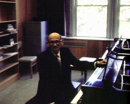 Bricht in his Studio
at Indiana University

